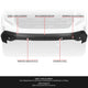 Black w/ Park Sensor Holes Front Bumper Impact Bar<br>22-26 GMC Sierra 1500, 2022 1500 Limited