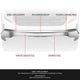 Chrome Front Bumper Impact Bar w/ Park Sensor Holes<br>22-26 GMC Sierra 1500, 2022 1500 Limited