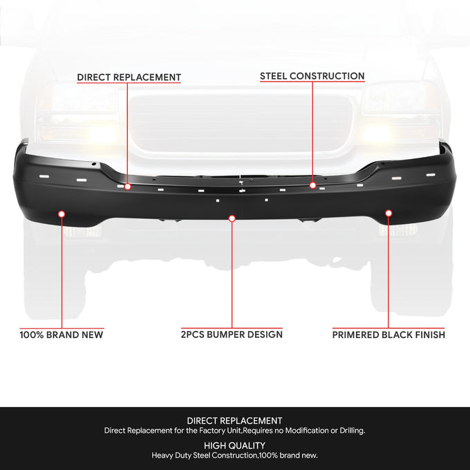 Modular Style Front Bumper<br> 99-01 GMC Sierra 1500