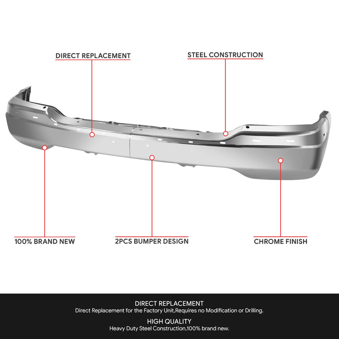 Modular Style Front Bumper<br> 99-02 GMC Sierra, Yukon Xl 1500