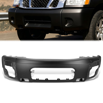 Black Modular Style Front Bumper <br>05-07 Nissan Armada, 2004 Pathfinder, 04-15 Titan