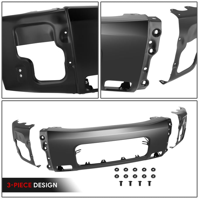 Black Modular Style Front Bumper <br>05-07 Nissan Armada, 2004 Pathfinder, 04-15 Titan