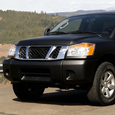 Black Modular Style Front Bumper <br>05-07 Nissan Armada, 2004 Pathfinder, 04-15 Titan