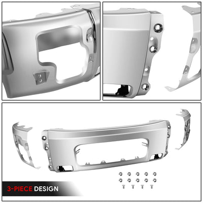Chrome Modular Style Front Bumper <br>05-07 Nissan Armada, 2004 Pathfinder, 04-15 Titan