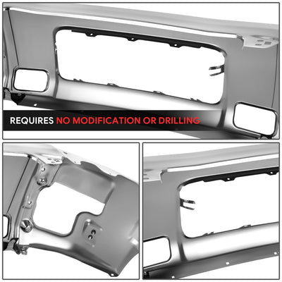 Chrome Modular Style Front Bumper <br>05-07 Nissan Armada, 2004 Pathfinder, 04-15 Titan