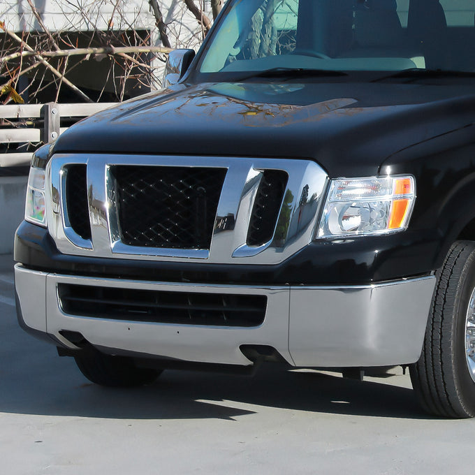 Modular Style Front Bumper w/ Fog Light Cutouts<br>12-21 Nissan NV1500 2500 3500