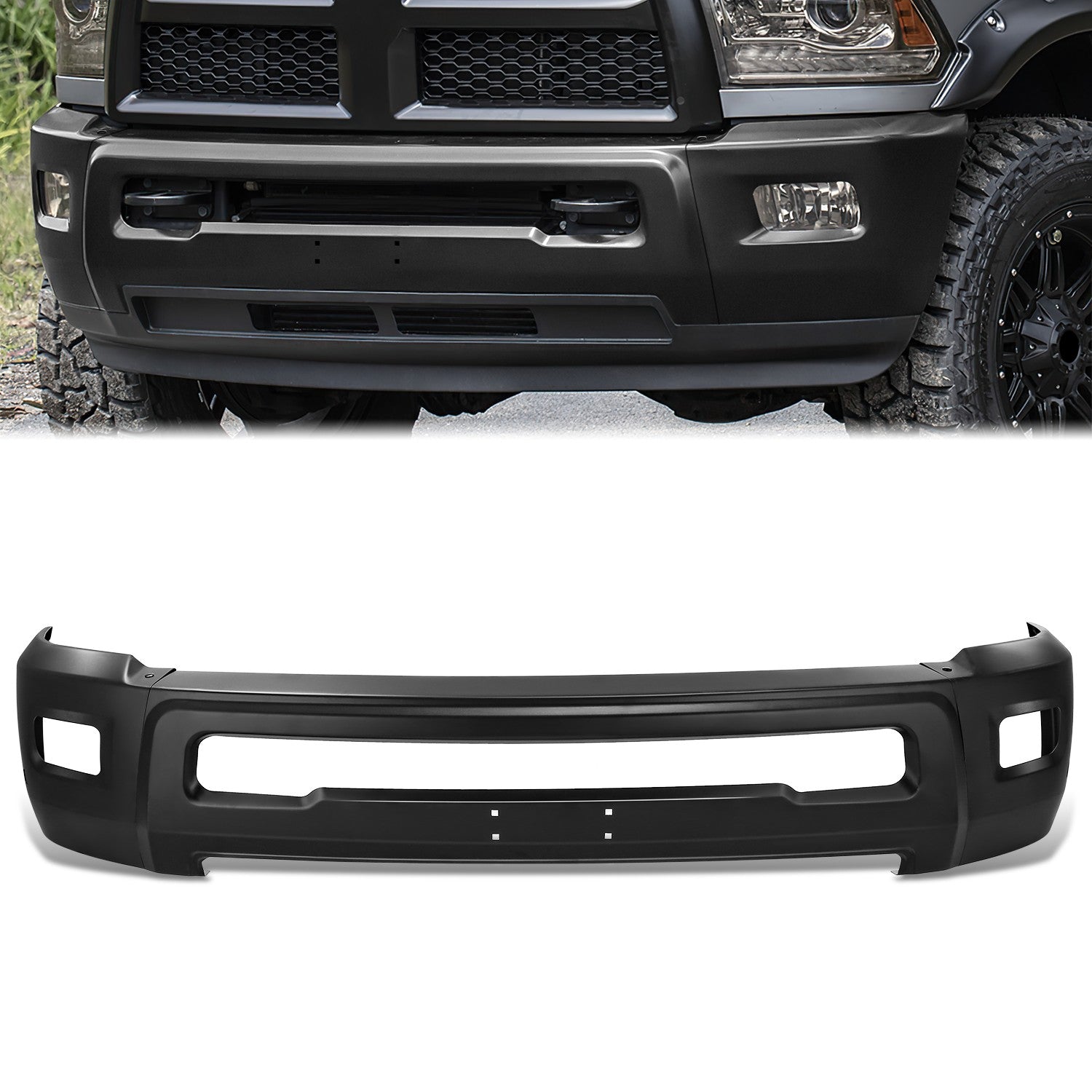 Modular Style Front Bumper w/ Fog Light Cutouts<br>15-19 Chevy Silverado 2500 3500