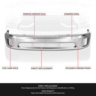 Modular Style Front Bumper (w/Fog Light Holes) <br>14-18 Ram 1500, 19-23 Ram 1500 Classic