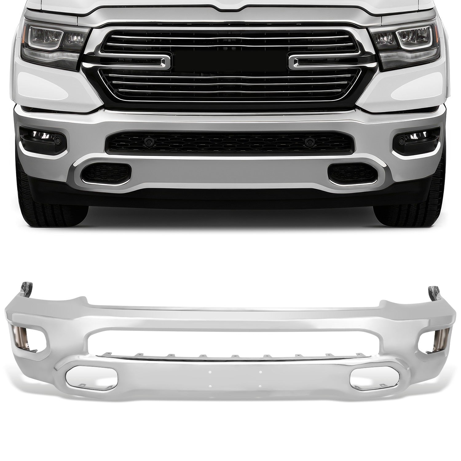 Front Bumper Face Bar<br>19-22 Ram 1500
