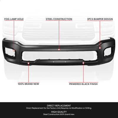 Modular Style Front Bumper Face Bar <br> 19-24 Ram 2500 3500