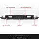 Black Front Bumper Valance Defllector<br>11-14 Chevy Silverado 2500HD 3500HD