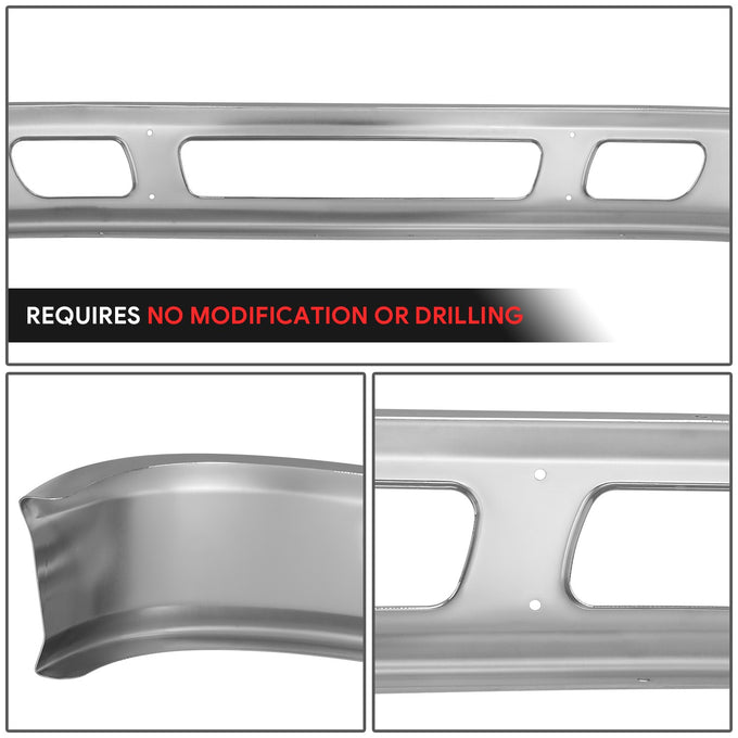 Front Lower Bumper (Chrome) <br> 02-18 International (WorkStar) 7300 7400 7500 7600 7700