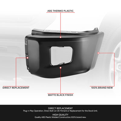 Front Bumper End Cap W/o Park Assist (Left & Right)  <br> 14-21 Toyota Tundra