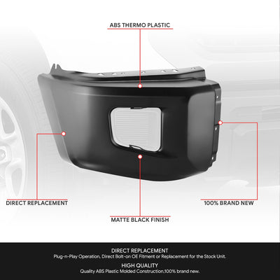 Front Right Bumper End Cap W/o Park Assist <br> 14-21 Toyota Tundra