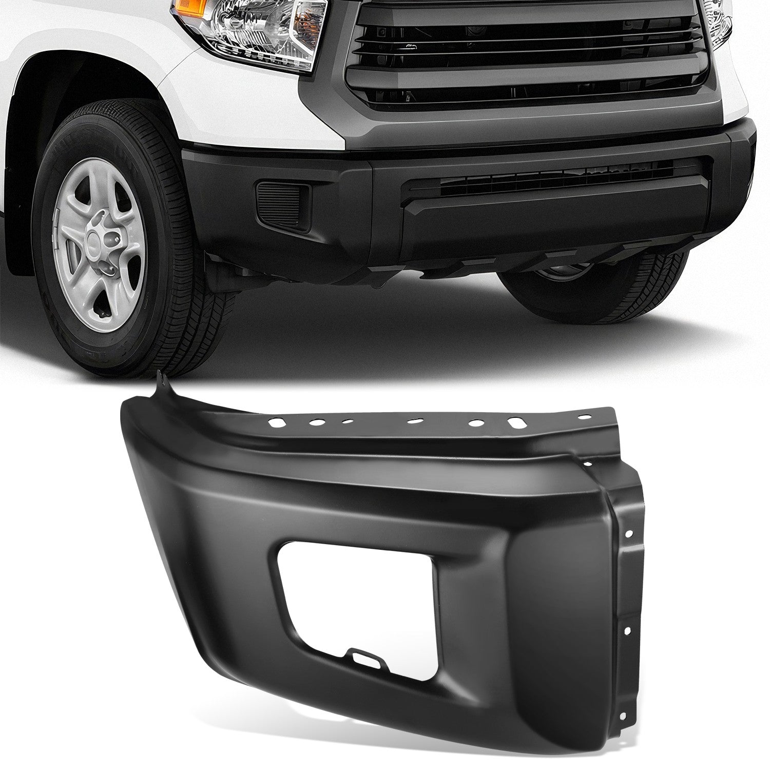 Front Right Bumper End Cap W/o Park Assist <br> 14-21 Toyota Tundra