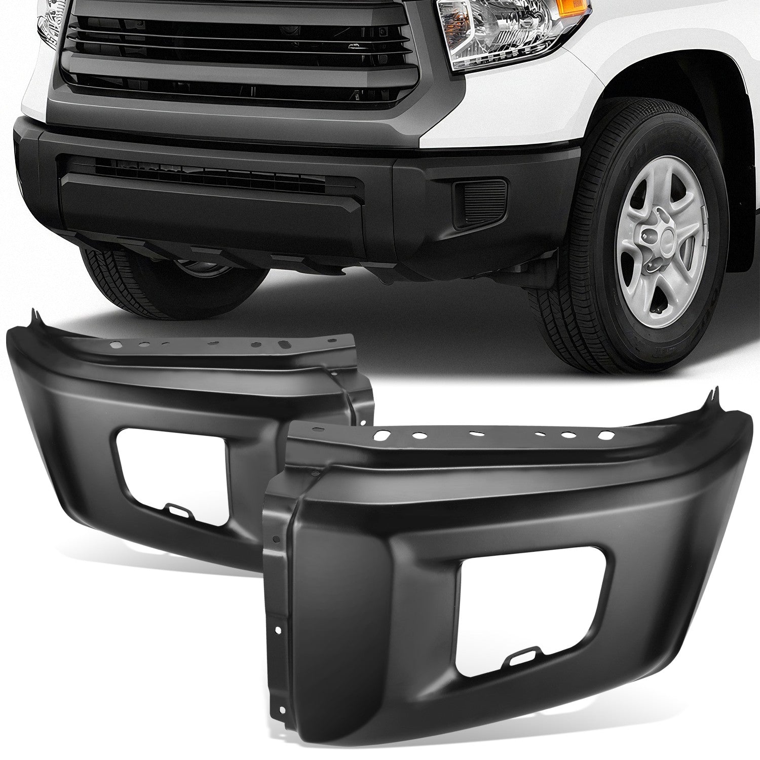 Front Bumper End Cap W/o Park Assist (Left & Right)  <br> 14-21 Toyota Tundra