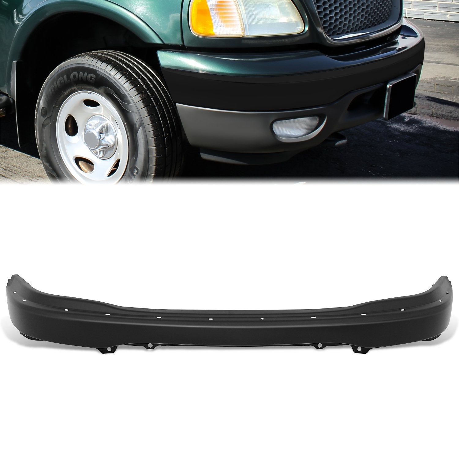 Front Bumper Face Bar <br> 99-04 Ford F-150 Heritage
