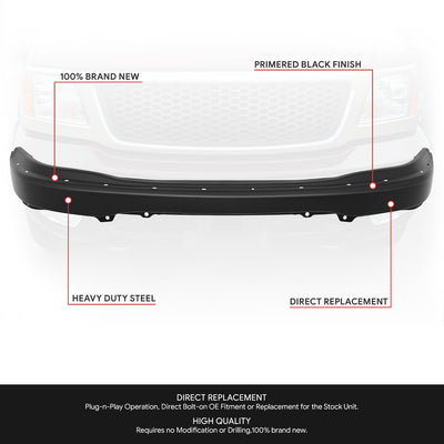Front Bumper Face Bar <br> 99-04 Ford F-150 Heritage