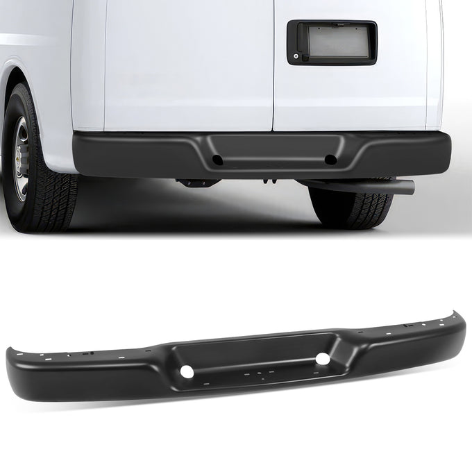 Rear Bumper (w/o Parking Sensor Hole) <br> 96-23 Chevy Express / GMC Savana 1500 2500 3500
