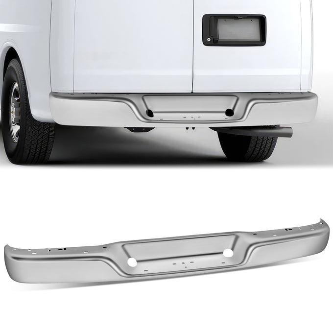 Rear Bumper (w/o Parking Sensor Hole) <br> 96-23 Chevy Express / GMC Savana 1500 2500 3500