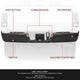 Rear Bumper Bar W/O Park Assist Hole <br> 13-18 Ram 2500 3500