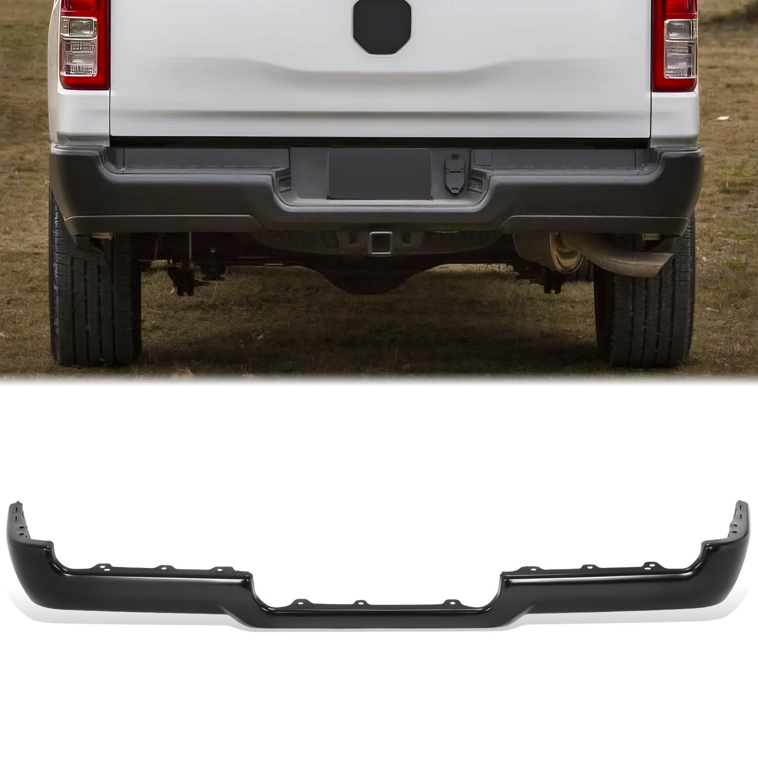 Factory Style Rear Bumper Face Bar <br> 19-24 Ram 1500
