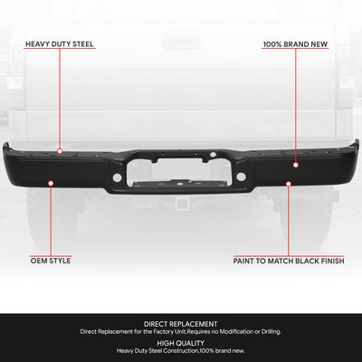 Factory Style Rear Bumper Face Bar <br> 04-08 Ford F-150, 06-08 Lincoln Mark LT