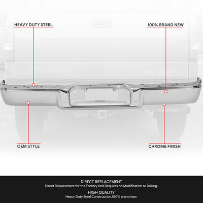 Factory Style Rear Bumper Face Bar <br> 04-08 Ford F-150, 06-08 Lincoln Mark LT