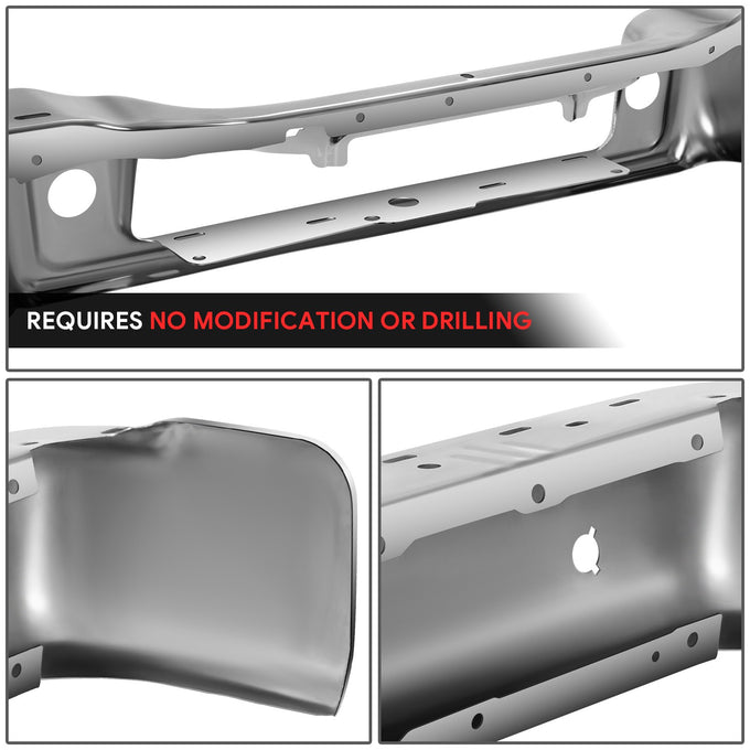 Rear Bumper Face Bar W/Parking Assist Sensor Holes <br> 04-08 Ford F-150, 06-08 Lincoln Mark LT