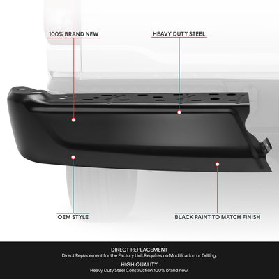 Rear Left Bumper End Cap Without Sensor <br> 21-24 Ford F-150
