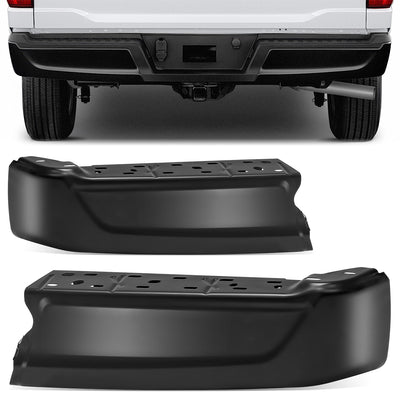 Rear Bumper End Caps Without Sensor <br> 21-24 Ford F-150