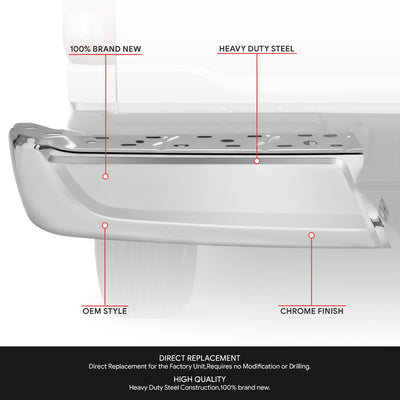 Rear Bumper End Caps Without Sensor <br> 21-24 Ford F-150