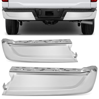 Rear Bumper End Caps Without Sensor <br> 21-24 Ford F-150