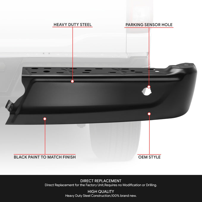 Rear Right Bumper End Cap w/Sensor, w/o Active Part <br> 21-24 Ford F-150