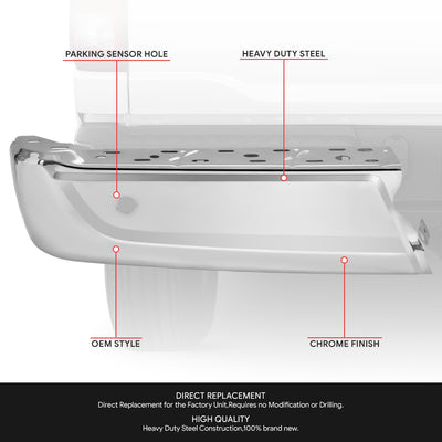 Rear Left Bumper End Cap w/Sensor, w/o Active Part <br> 21-24 Ford F-150