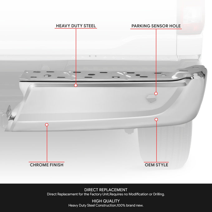 Rear Right Bumper End Cap w/Sensor, w/o Active Part <br> 21-24 Ford F-150