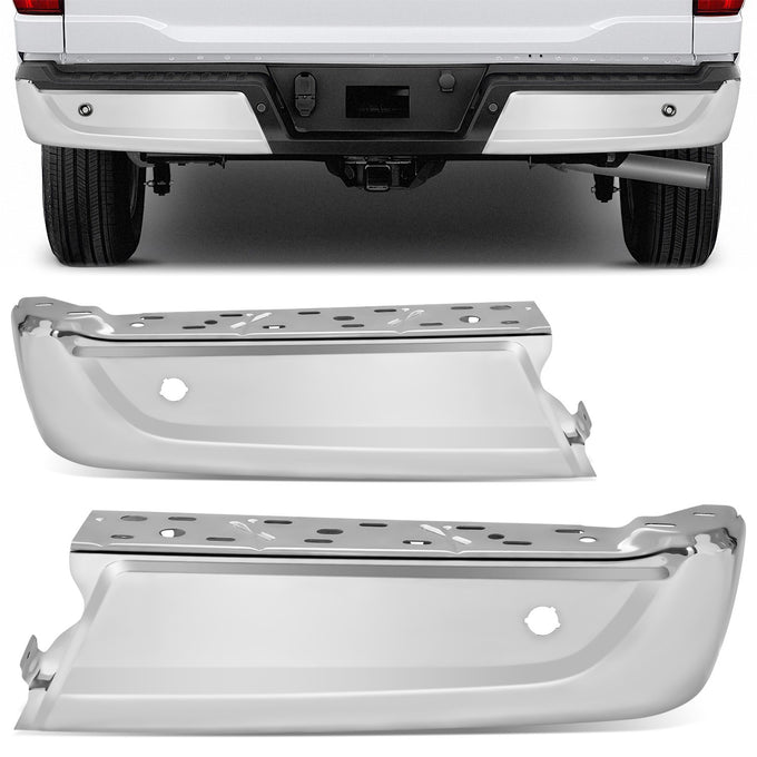 Rear Bumper End Caps w/Sensor, w/o Active Part <br> 21-24 Ford F-150