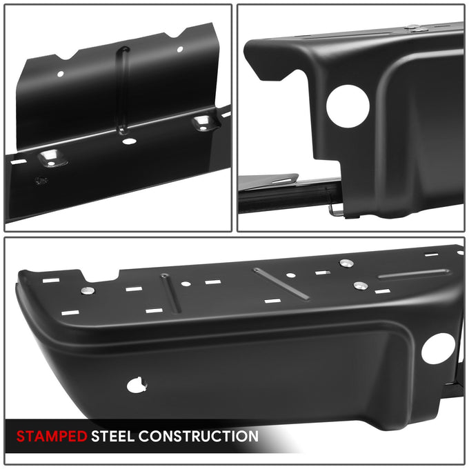 Primered Black Finish Rear Bumper <br>08-16 Ford F-250, F-350 Super Duty