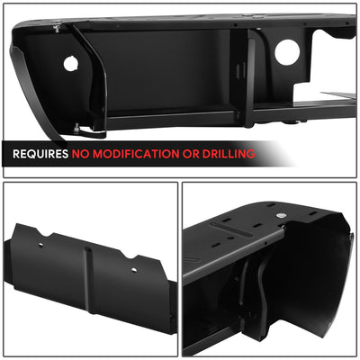 Primered Black Finish Rear Bumper <br>08-16 Ford F-250, F-350 Super Duty