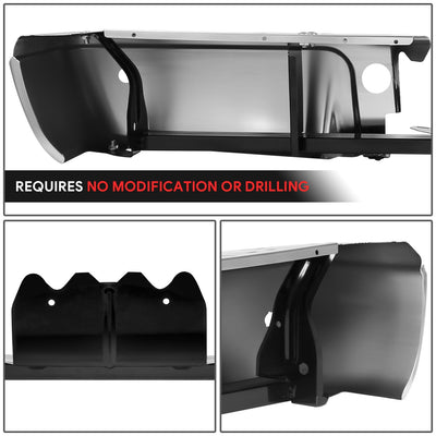 Polished Chrome Finish Rear Bumper <br>08-16 Ford F-250, F-350 Super Duty