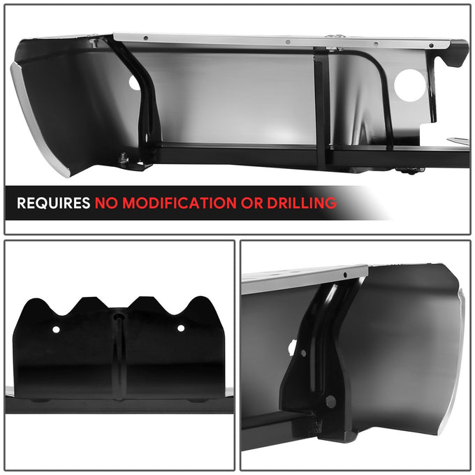 Polished Chrome Finish Rear Bumper <br>08-16 Ford F-250, F-350 Super Duty