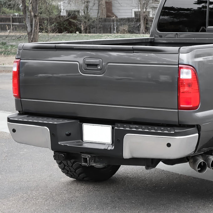 Polished Chrome Finish Rear Bumper <br>08-16 Ford F-250, F-350 Super Duty