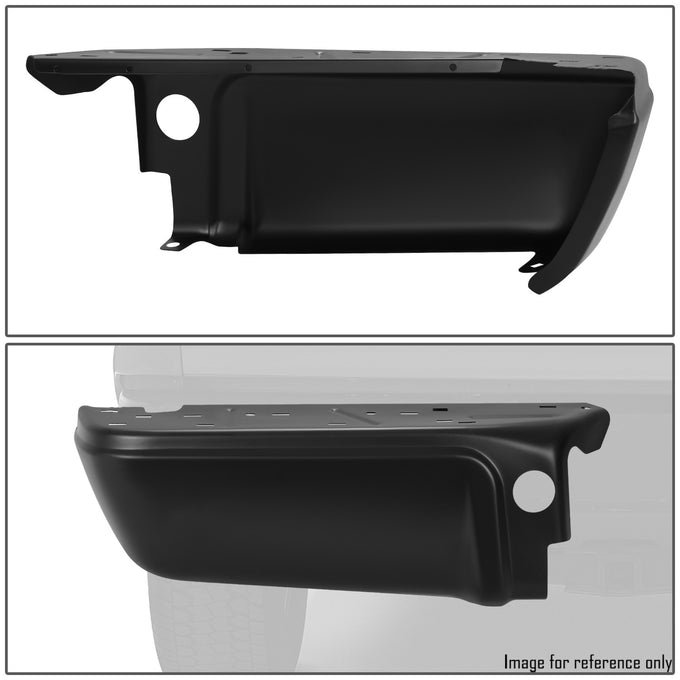 Pair of Rear Bumper Ends W/O Park Assist Hole <br> 08-16 Ford F-250 F-350 F-450 Super Duty