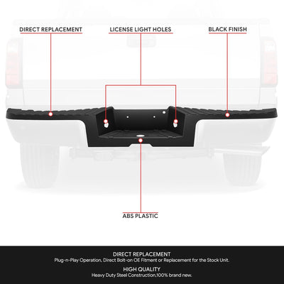 Rear Bumper Step Pad (w/o Sensor Holes) <br> 08-12 Ford F-250 F-350 Super Duty