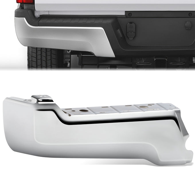 Rear Left Bumper End W/O Park Distance Sensors <br> 17-22 Ford F-250 F-350 F-450 Super Duty