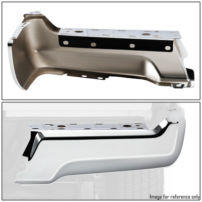 Rear Right Bumper End W/O Park Distance Sensors <br> 17-22 Ford F-250 F-350 F-450 Super Duty