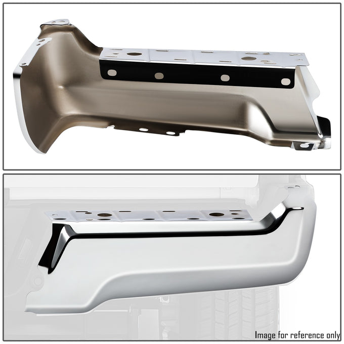 Rear Right Bumper End W/O Park Distance Sensors <br> 17-22 Ford F-250 F-350 F-450 Super Duty