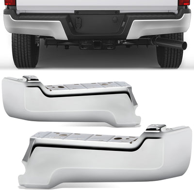 Rear Bumper Ends W/O Park Distance Sensors <br> 17-22 Ford F-250 F-350 F-450 Super Duty