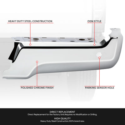 Rear Right Bumper End W/Park Distance Sensors <br> 17-22 Ford F-250 F-350 F-450 Super Duty