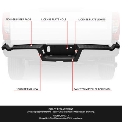 Rear Bumper Step Pad (w/o Sensor Holes) <br> 17-22 Ford F-250 F-350 Super Duty